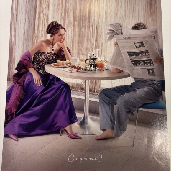 QUEEN MARY 2 CUNARD Ship Cruise High Heels Sexy Woman Fashion Feet 4 Pg Print Ad - Picture 1 of 6